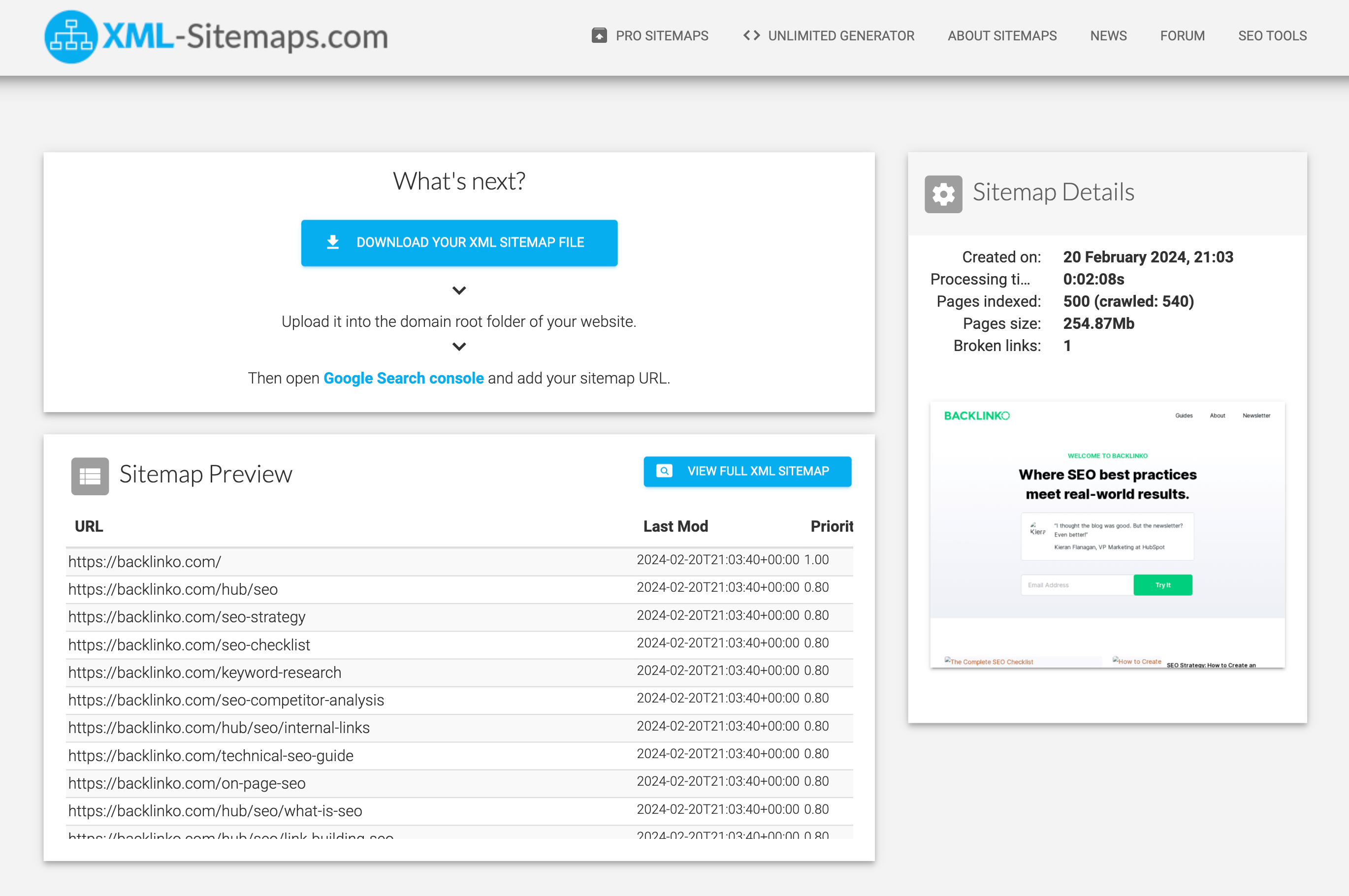 xml-sitemaps-sitemap-feb-2024 Top 8 Sitemap Generator Tools |
