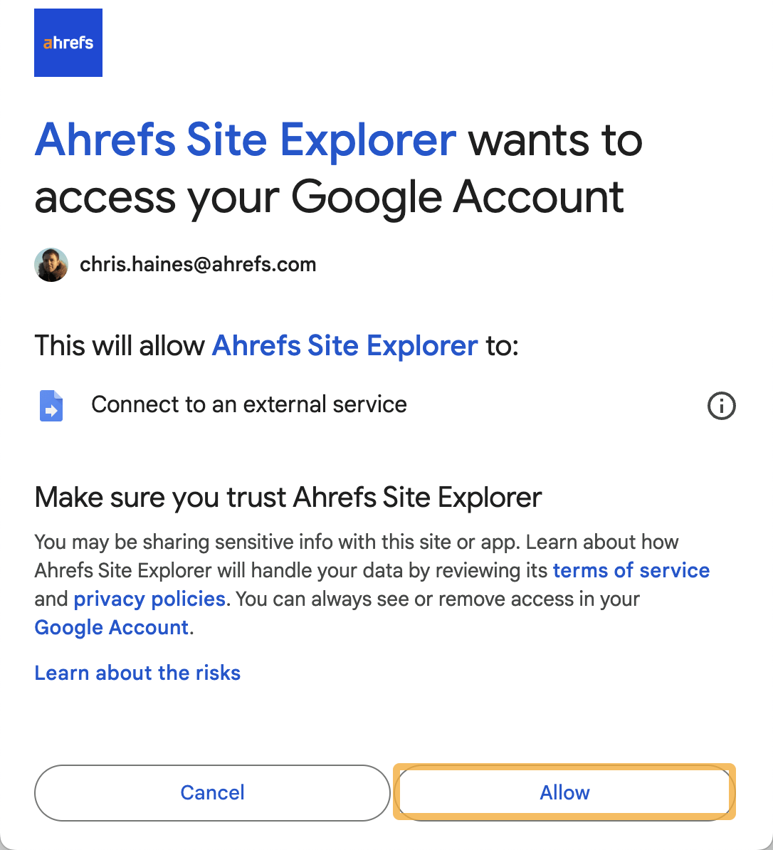 ahrefs-site-explorer-google-access