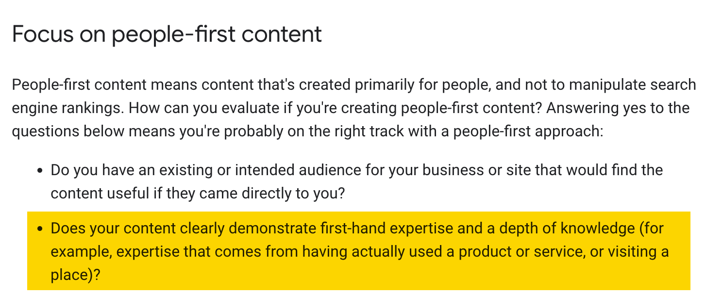 Yes. Affiliate Marketing Is Legit. But Is It Worth Your Time? | Google's helpful content guidelines state that they are looking for content that comes from expertise or experience