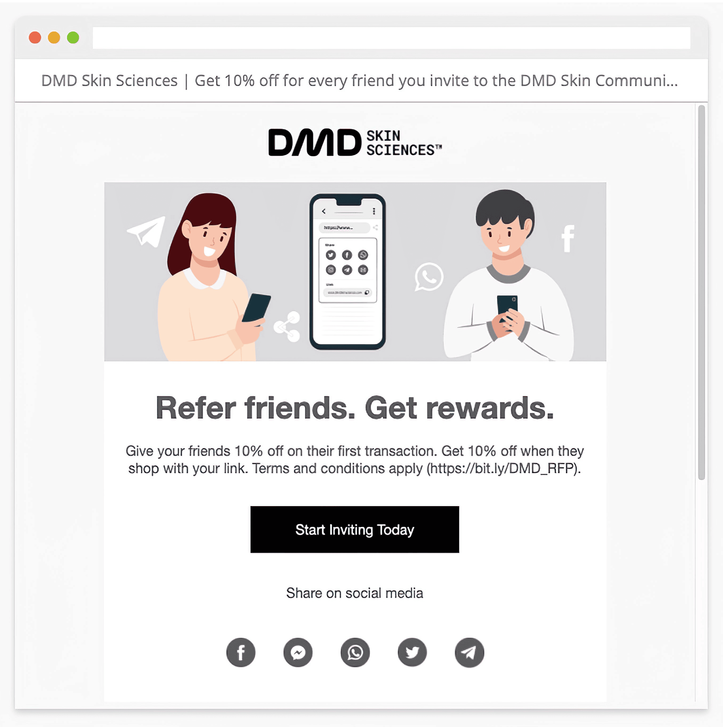 DMD Skin Sciences – Email marketing DMD Skin Sciences – Email marketing