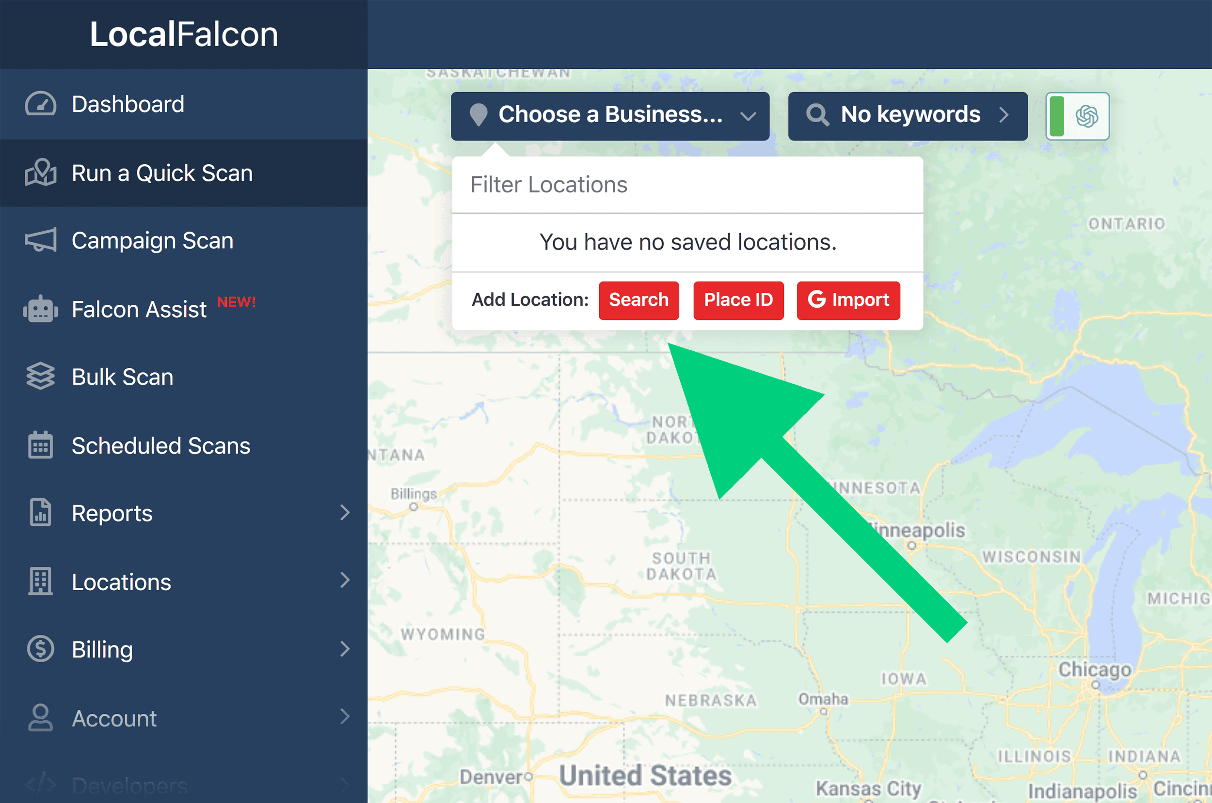 LocalFalcon – Map Scan LocalFalcon – Map Scan