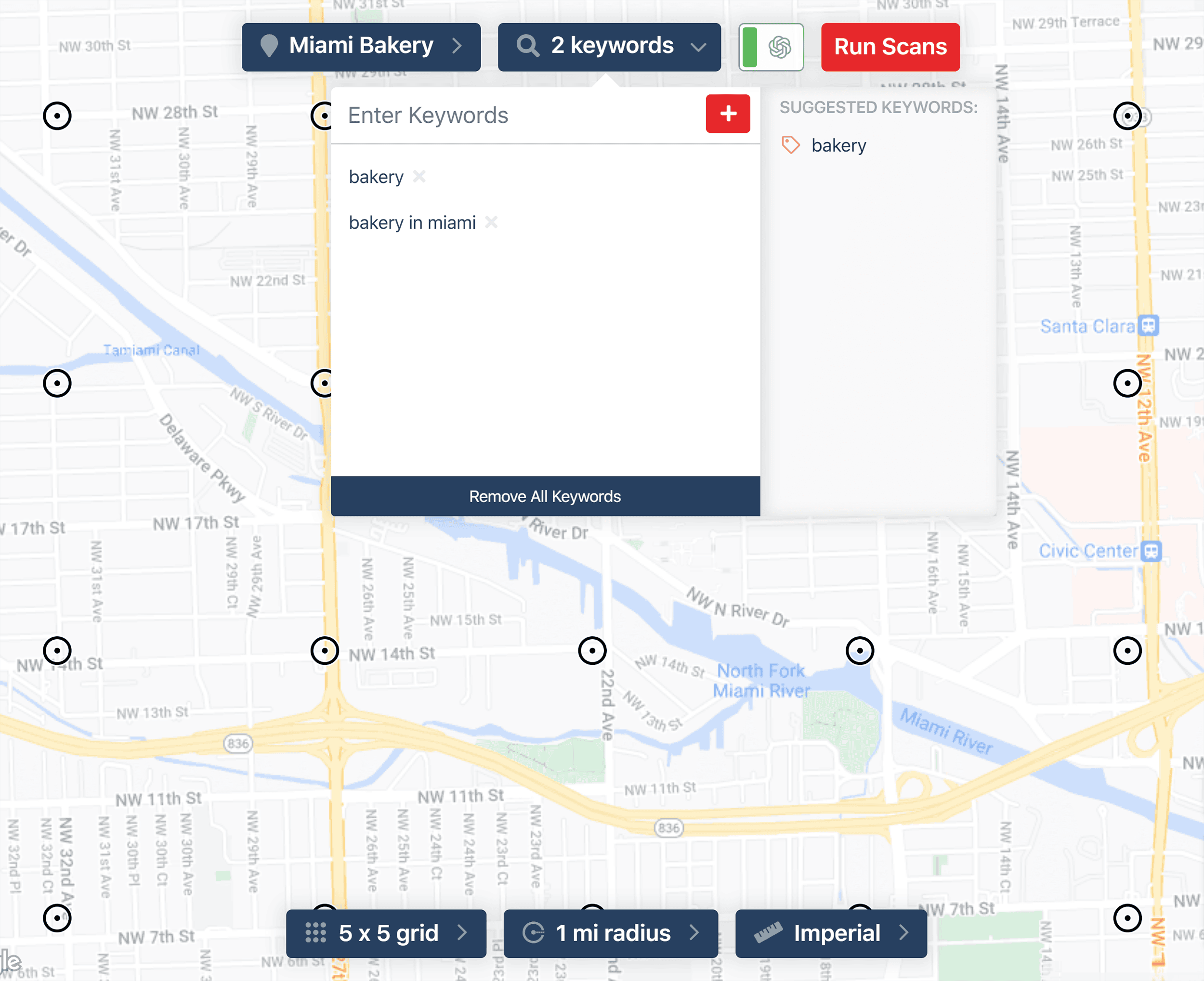 Map Scan – Enter keywords Map Scan – Enter keywords