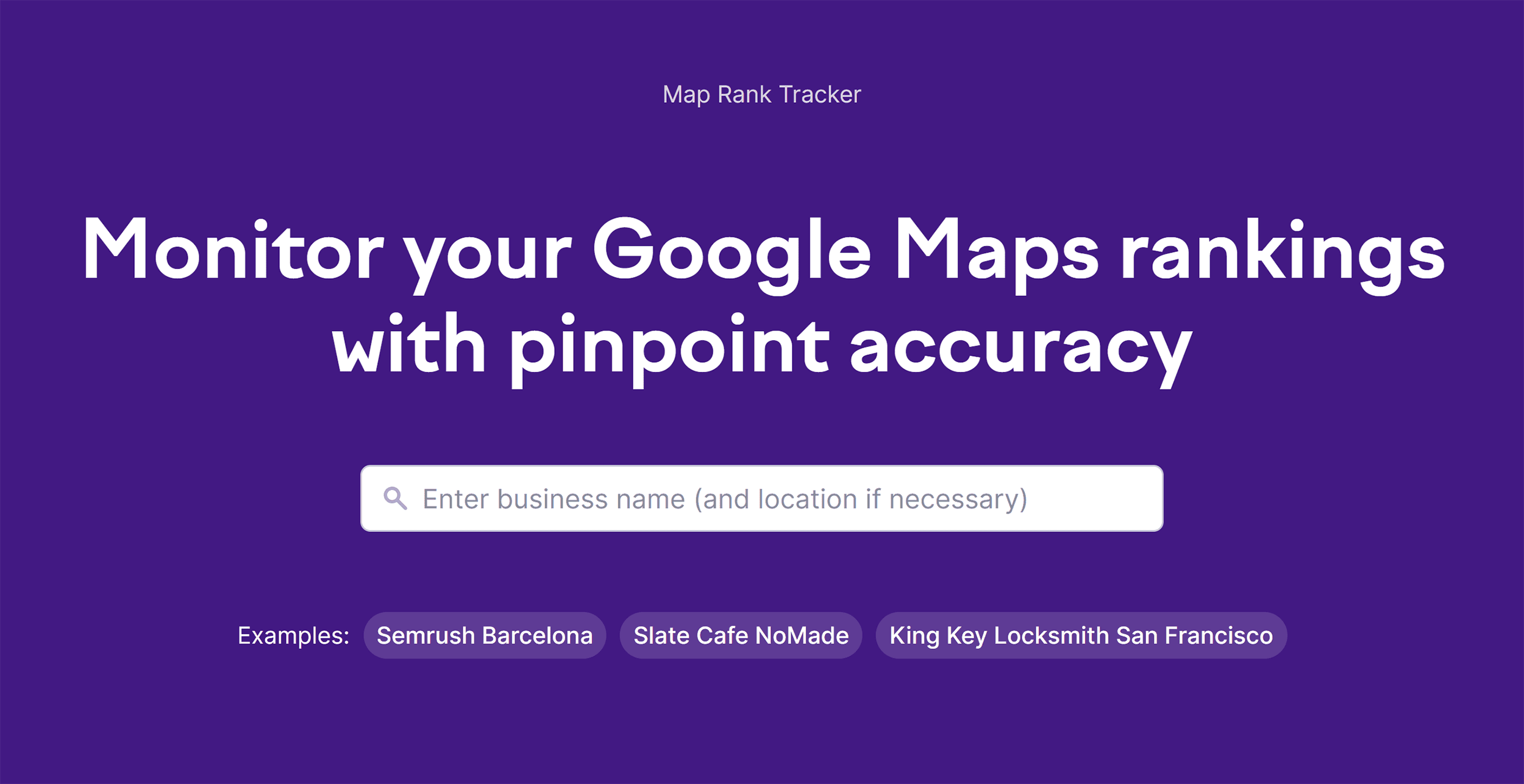 Semrush – Map Rank Tracker Semrush – Map Rank Tracker