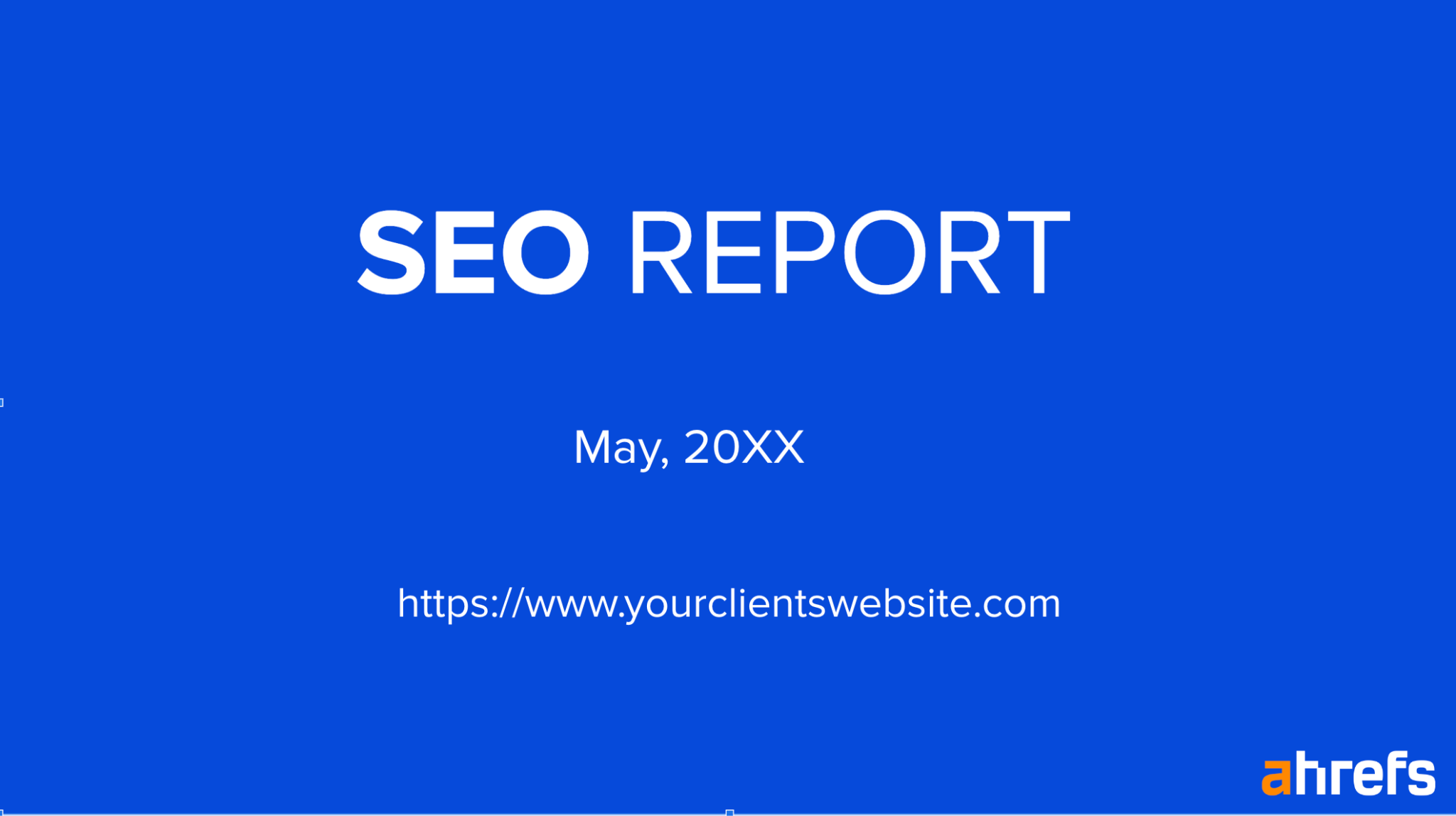 Steal Our SEO Report Template (Inspired by SEO Experts) |