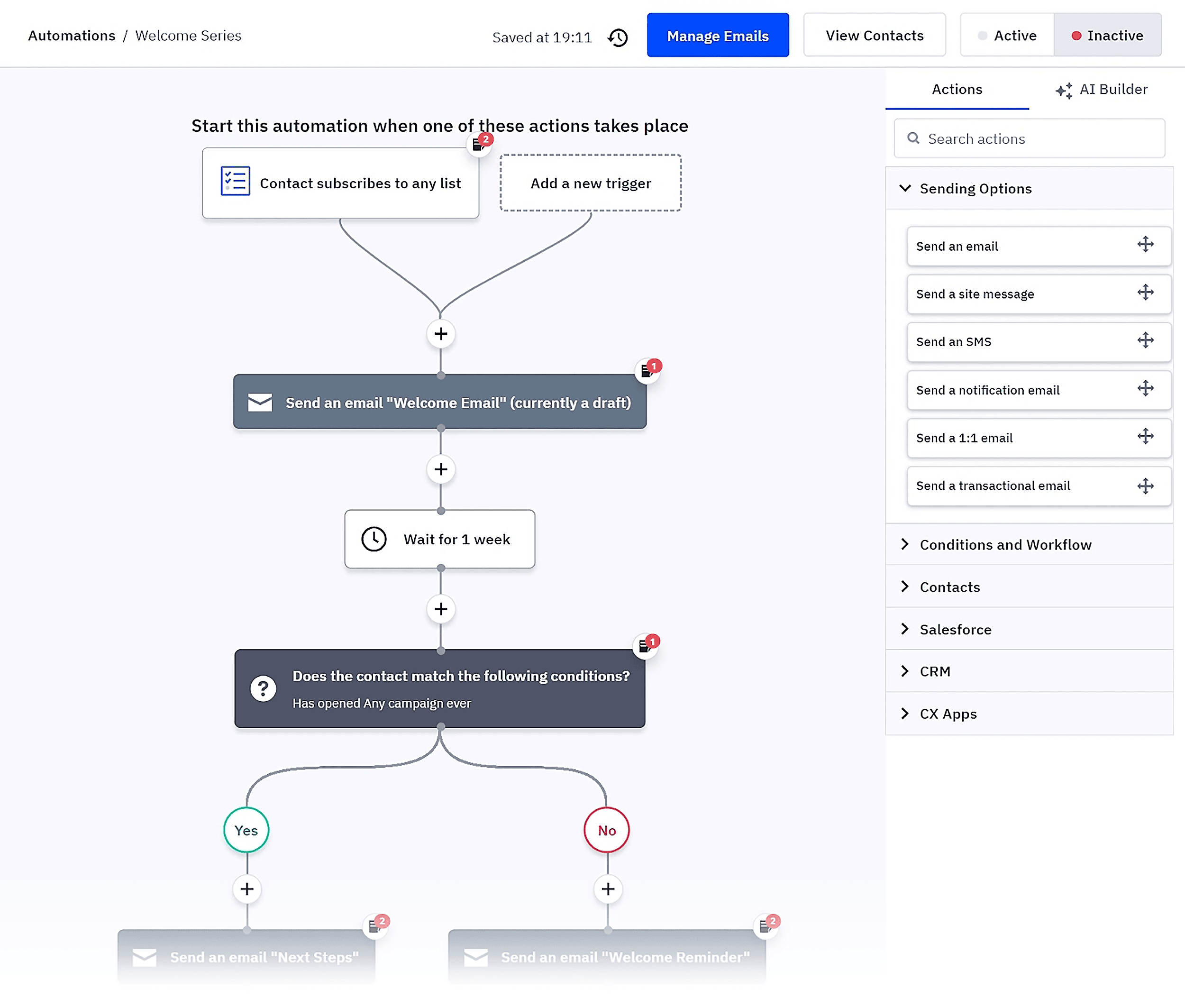 ActiveCampaign – Automation builder ActiveCampaign – Automation builder