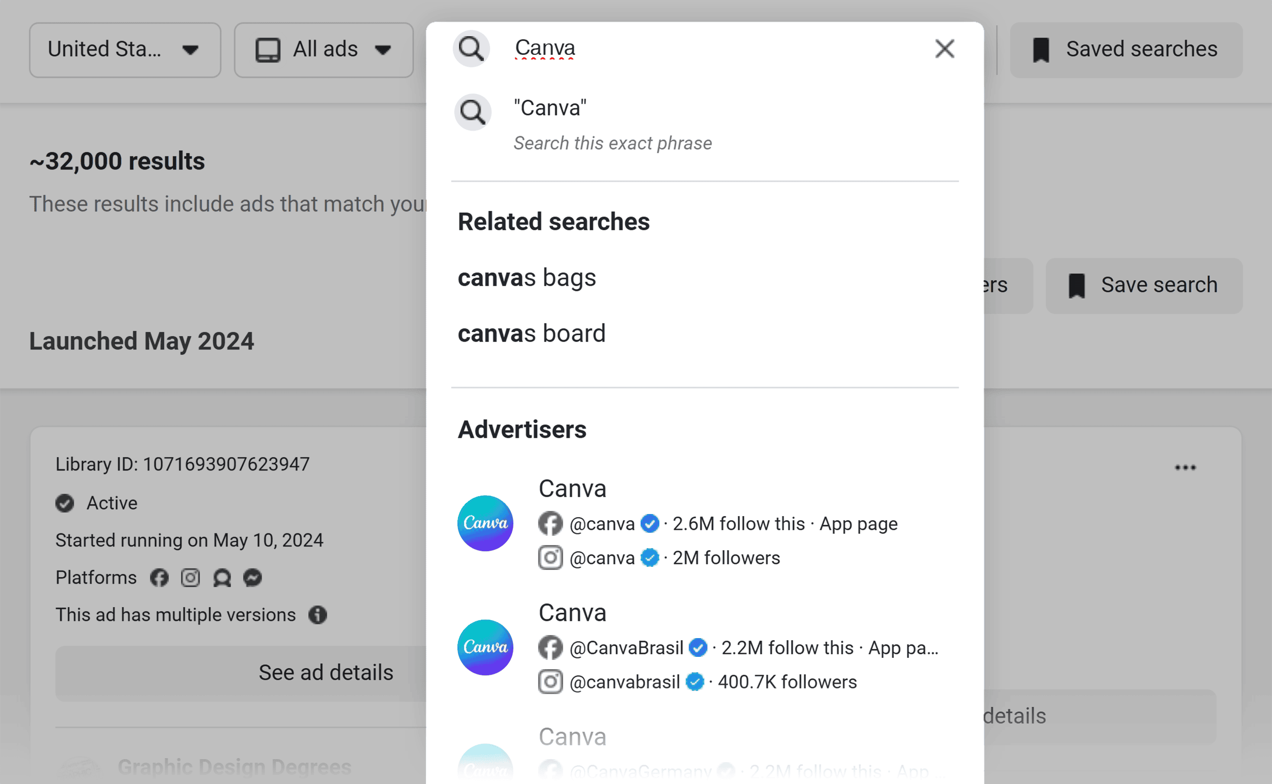 Ad Library – Search by Advertiser Ad Library – Search by Advertiser
