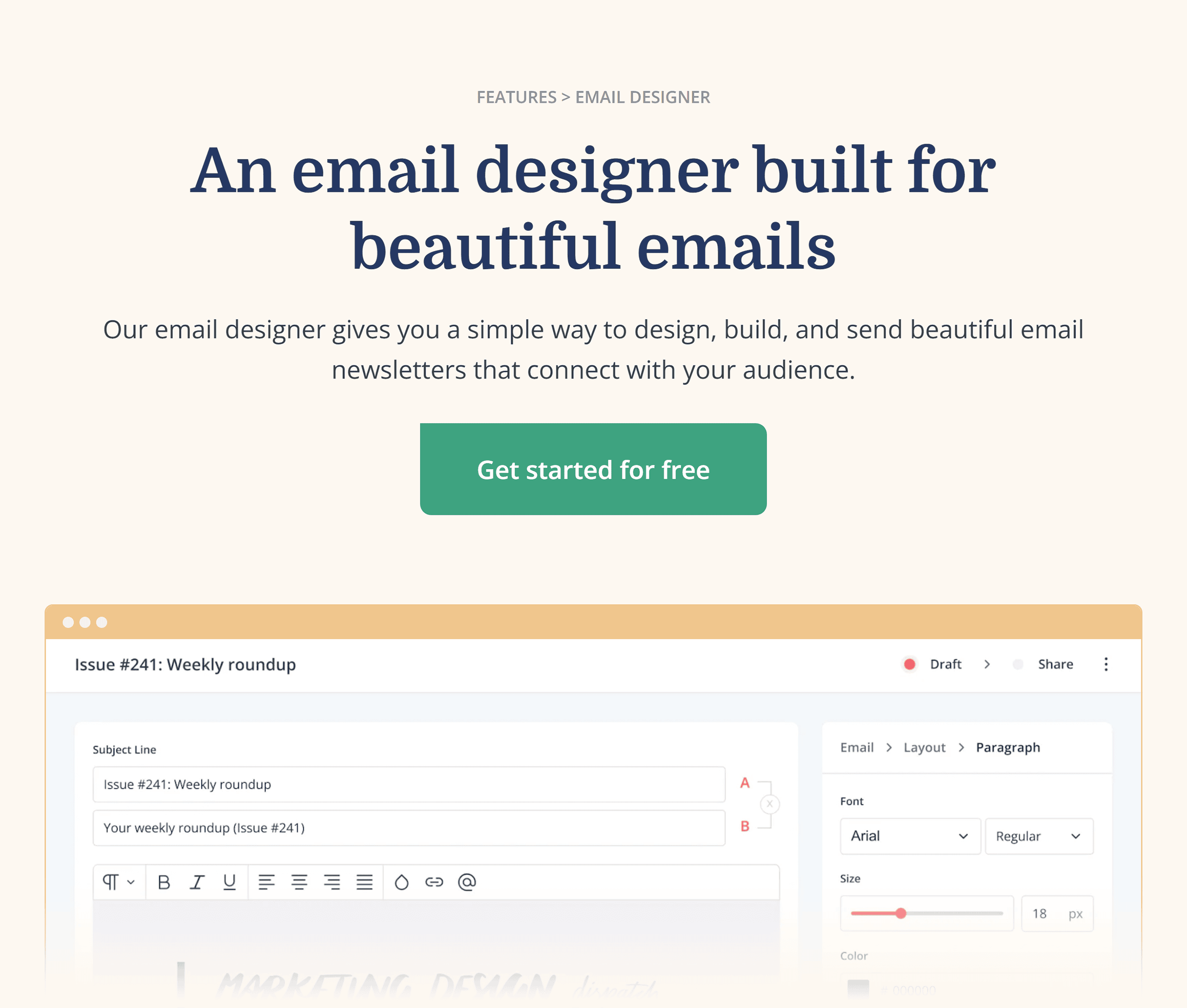 ConvertKit – Email designer ConvertKit – Email designer