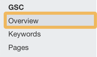 GSC Overview, via Ahrefs' Rank Tracker