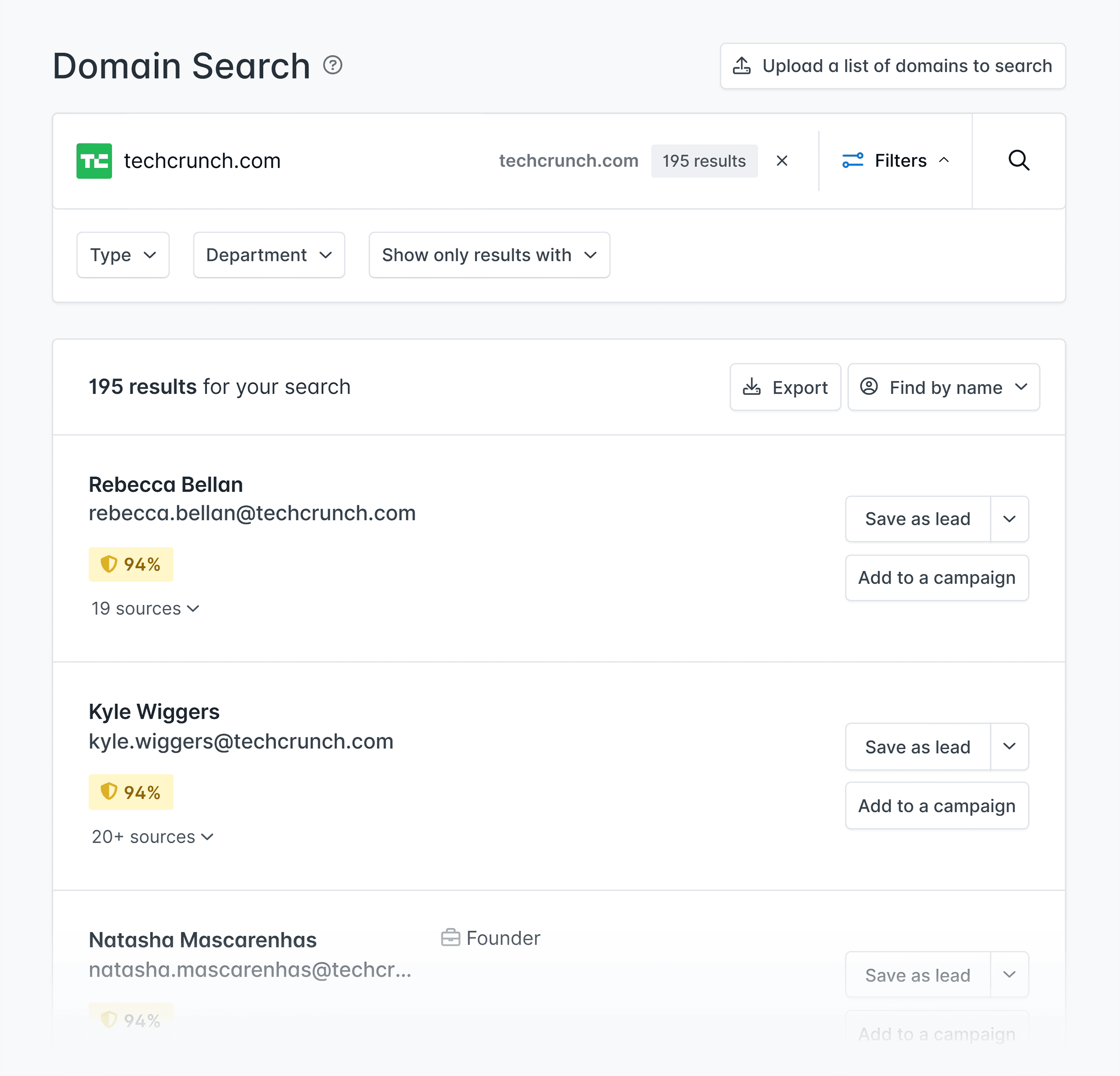 Hunter – Domain Search Hunter – Domain Search
