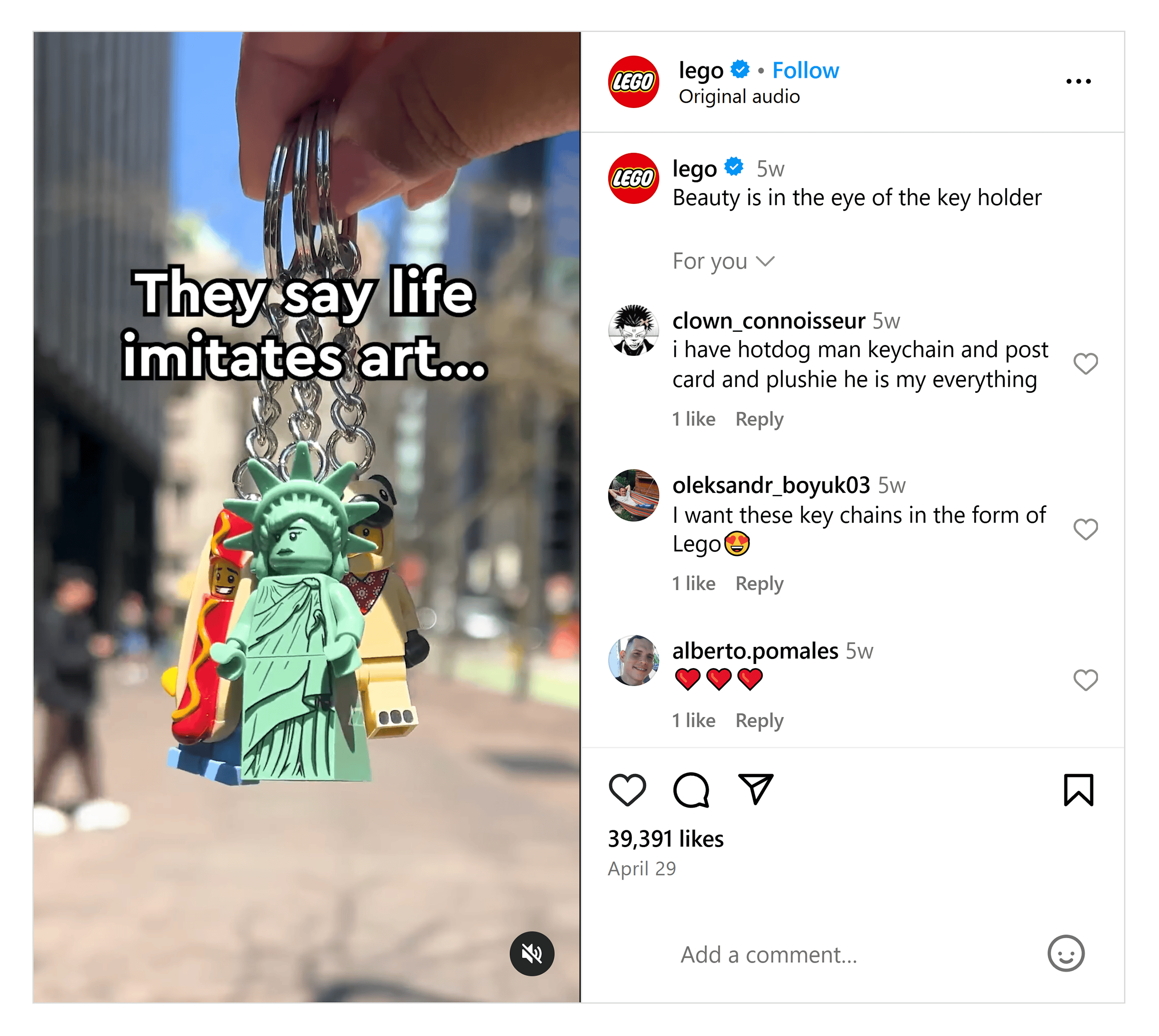 Instagram – Lego keychains Instagram – Lego keychains