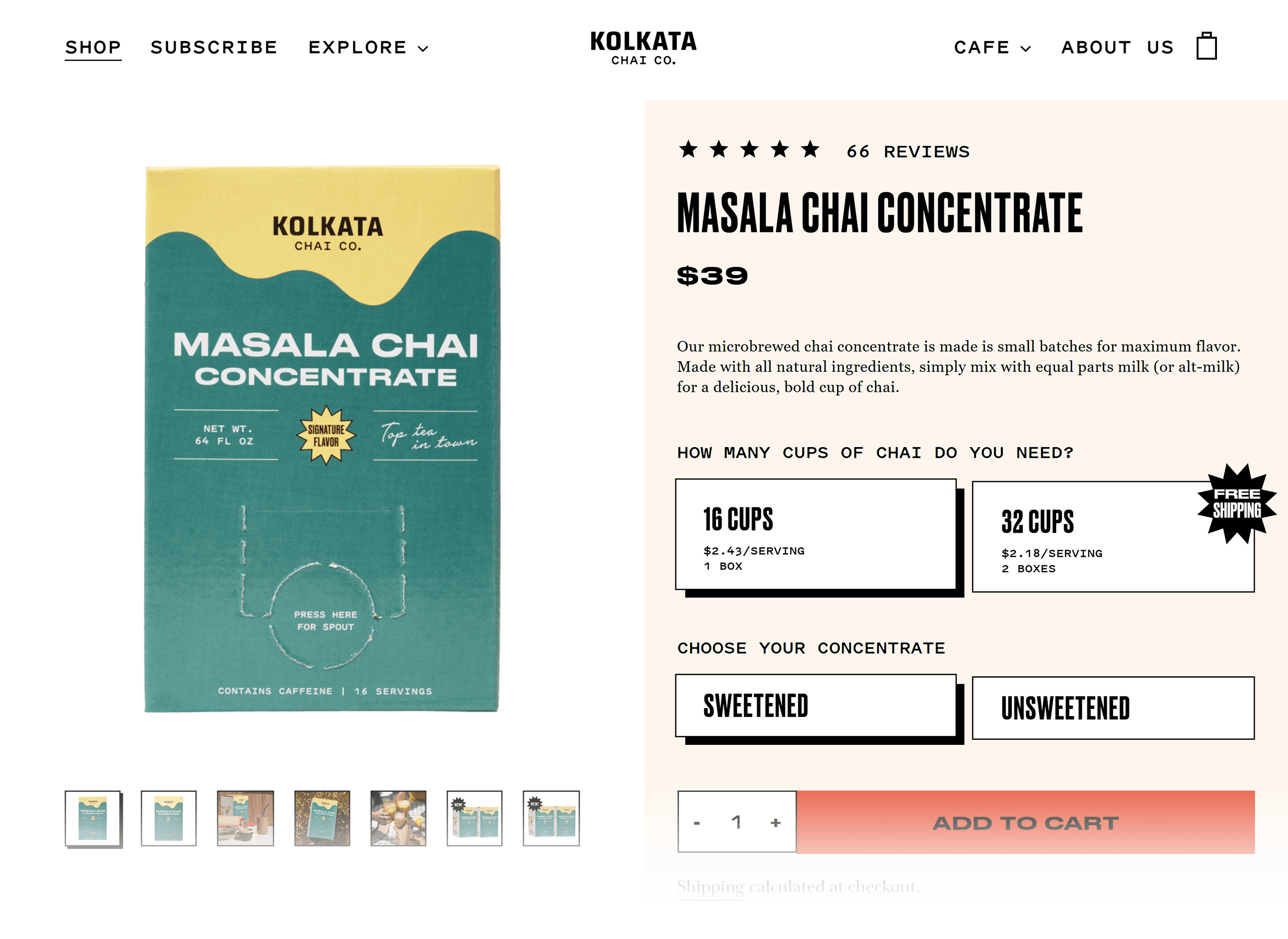 Kolkata Chai Co – Masala Chai Concentrate Kolkata Chai Co – Masala Chai Concentrate