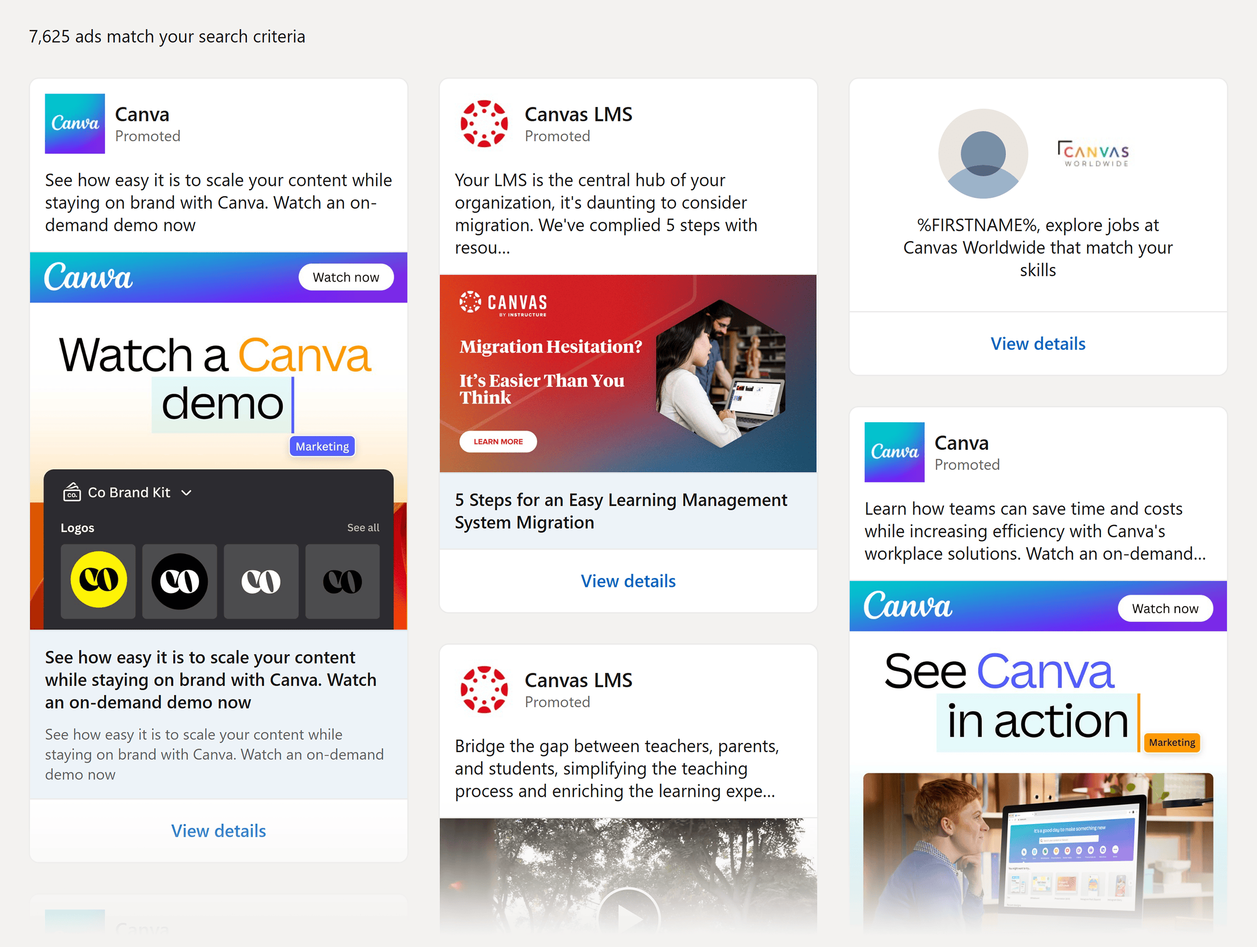 LinkedIn – Ad Library – Canva LinkedIn – Ad Library – Canva