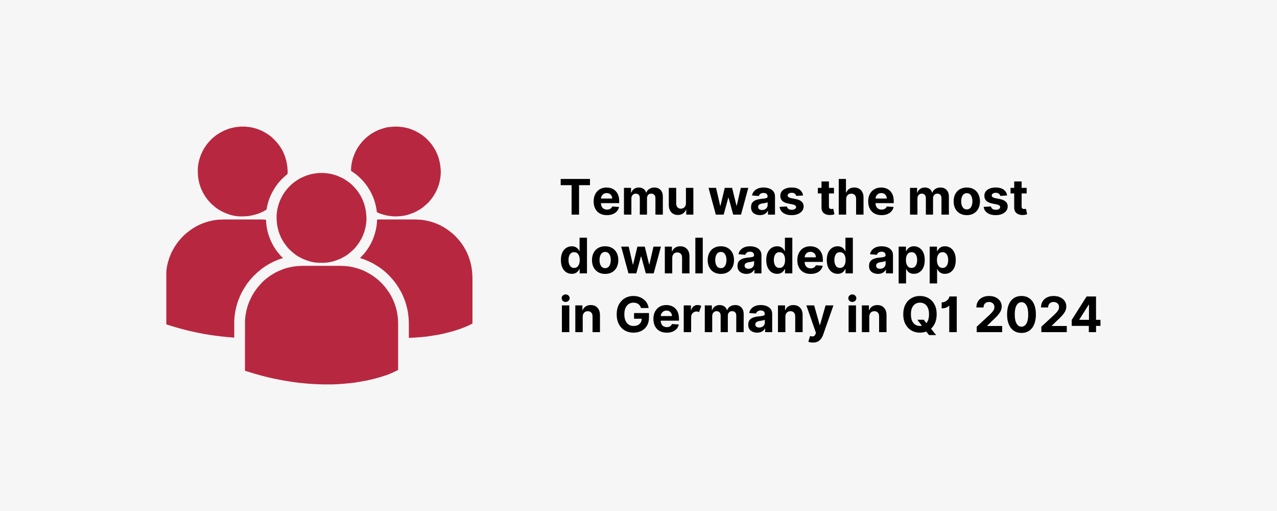 Temu was the most downloaded app in Germany in Q1 2024 Temu was the most downloaded app in Germany in Q1 2024