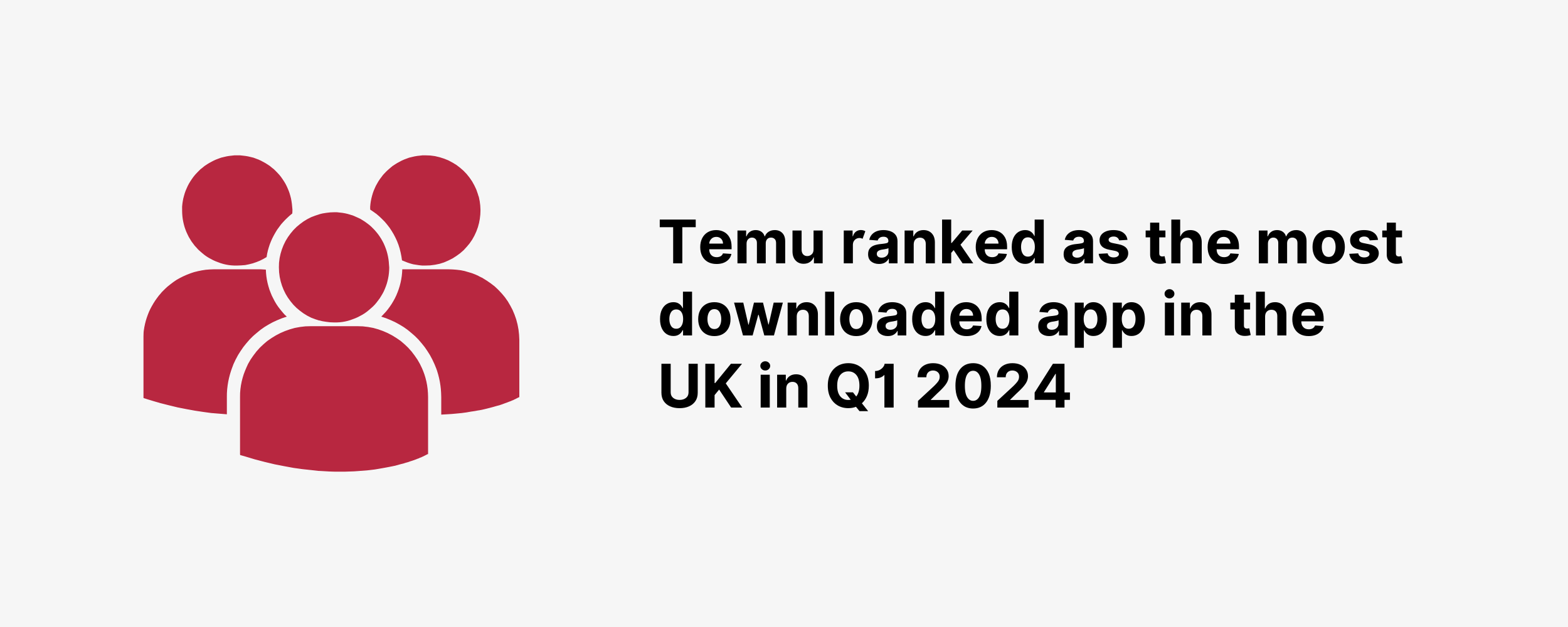 Temu ranked as the most downloaded app in the UK in Q1 2024 Temu ranked as the most downloaded app in the UK in Q1 2024
