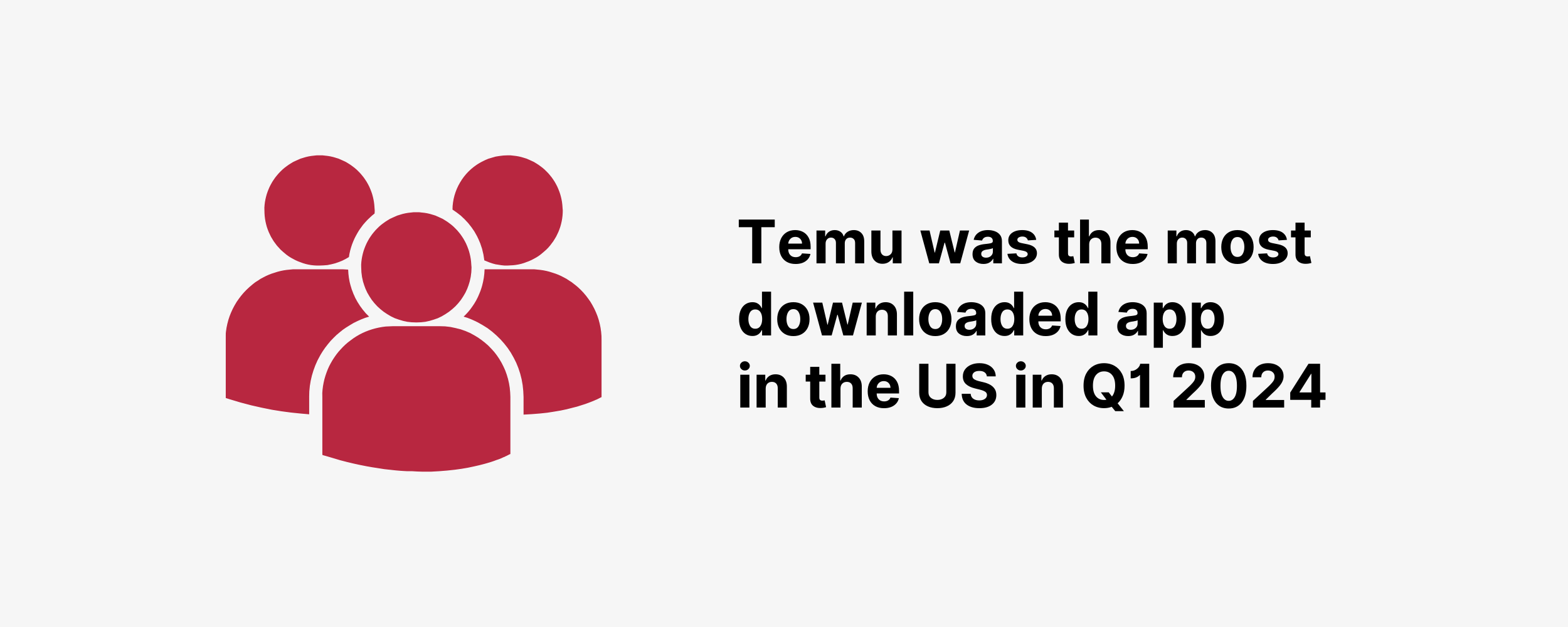 Temu was the most downloaded app in the US in Q1 2024 Temu was the most downloaded app in the US in Q1 2024