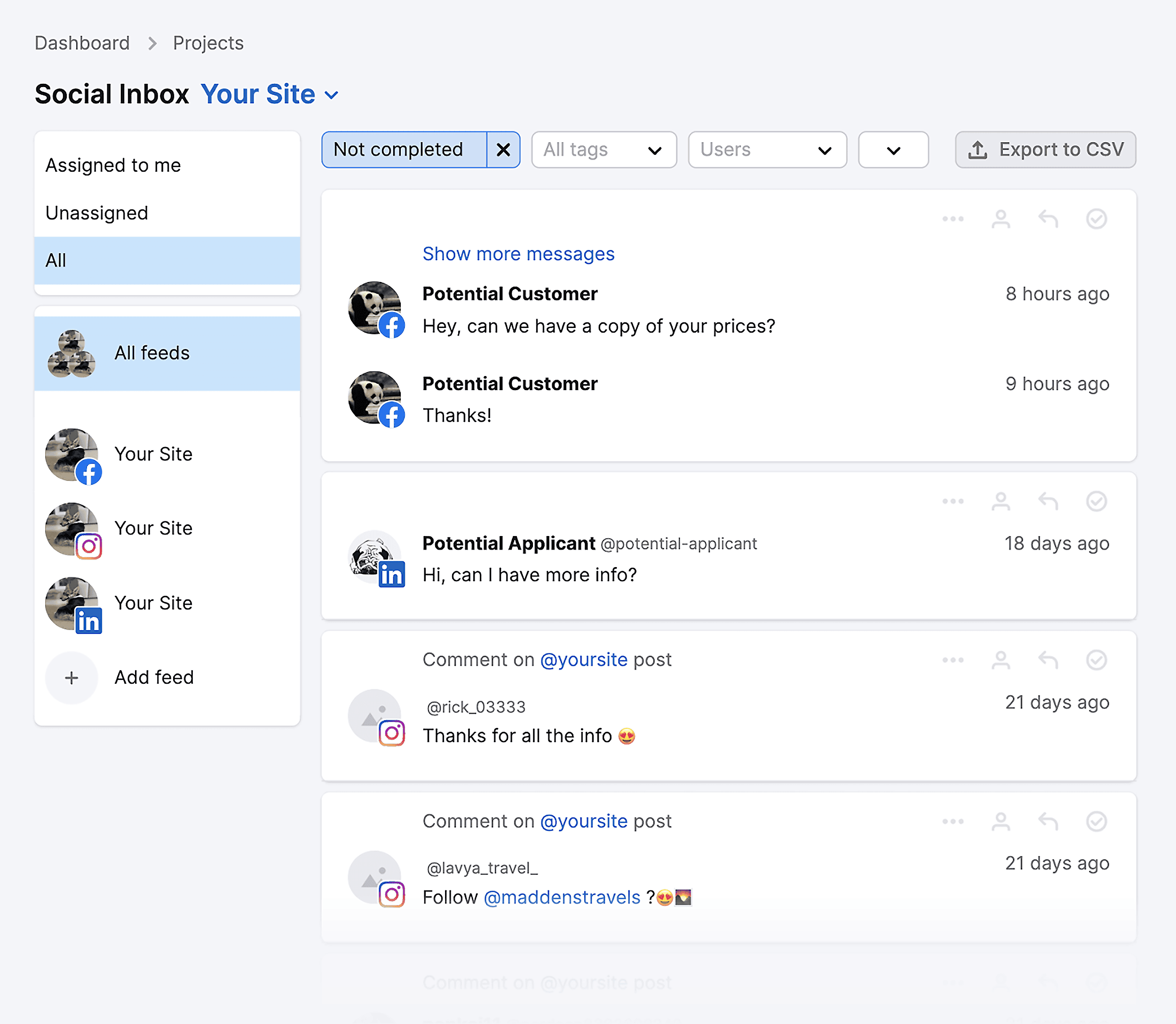 Social Inbox Social Inbox