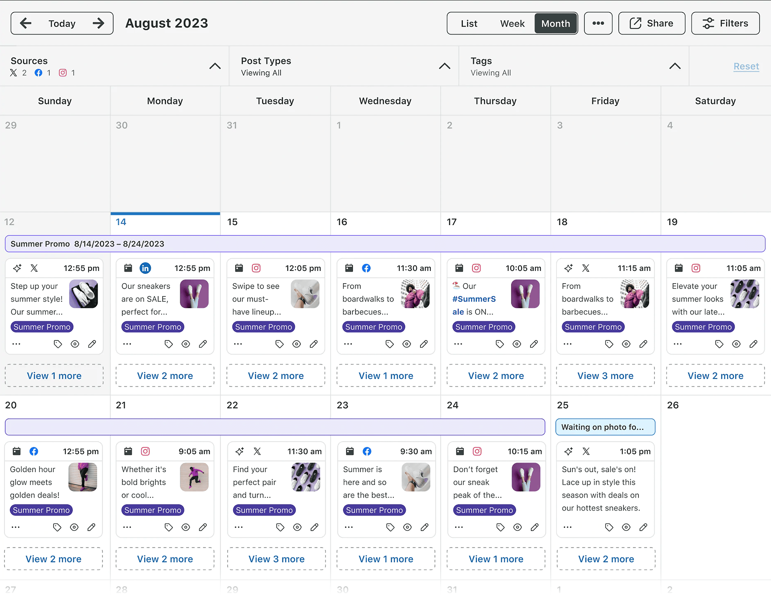 SproutSocial – Content Calendar SproutSocial – Content Calendar
