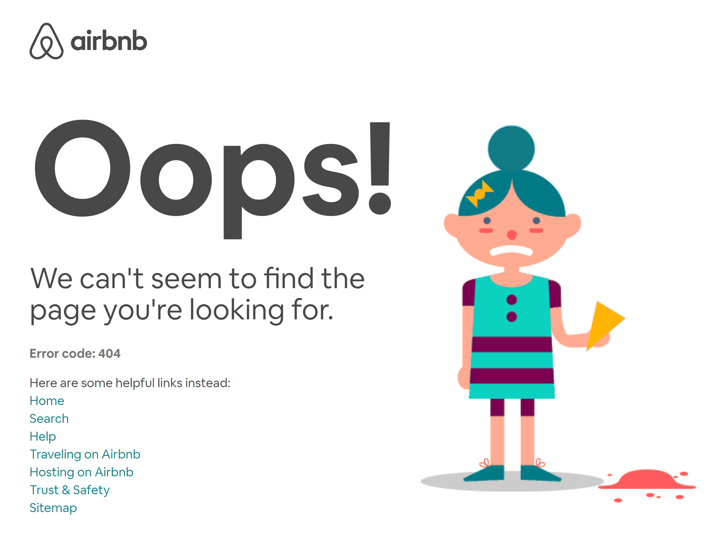 Airbnb – Error code 404