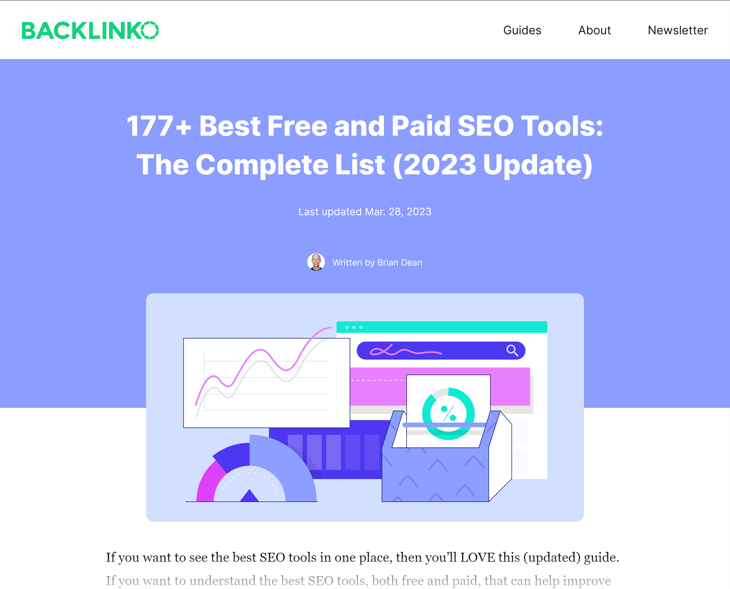 Backlinko – SEO Tools – 2023