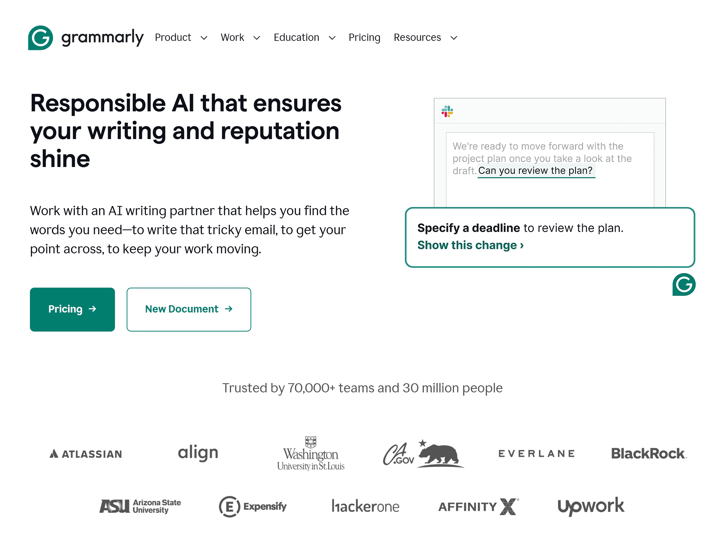 Grammarly – Homepage