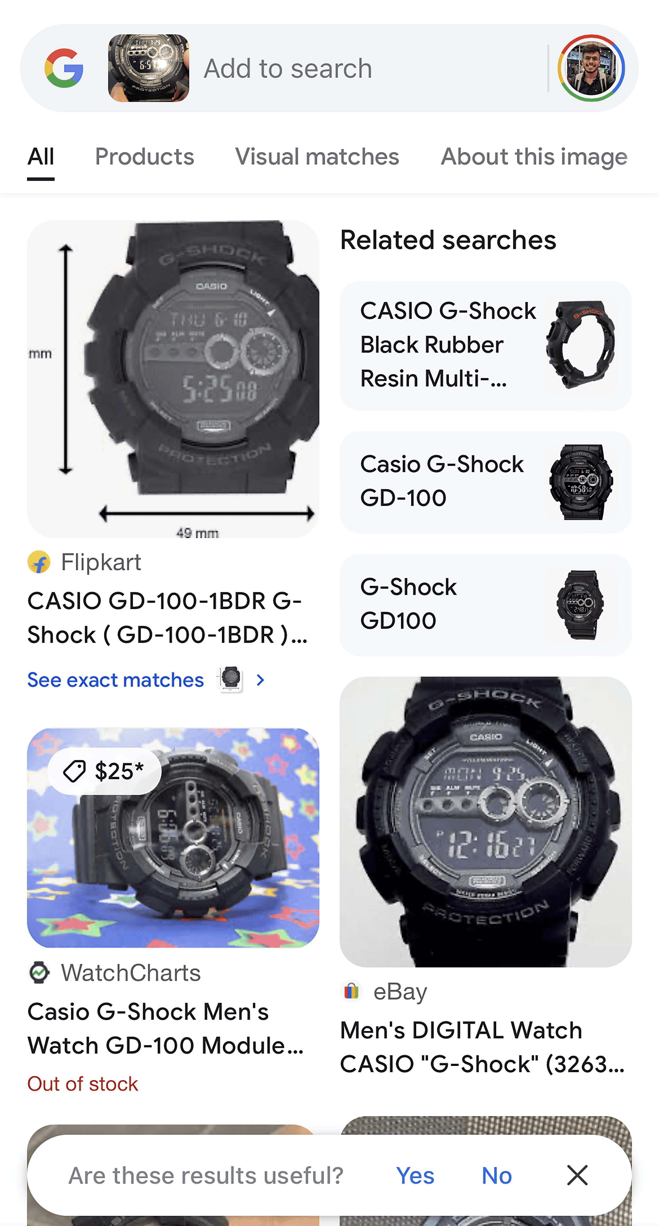 iOS – Google App – Results iOS – Google App – Results