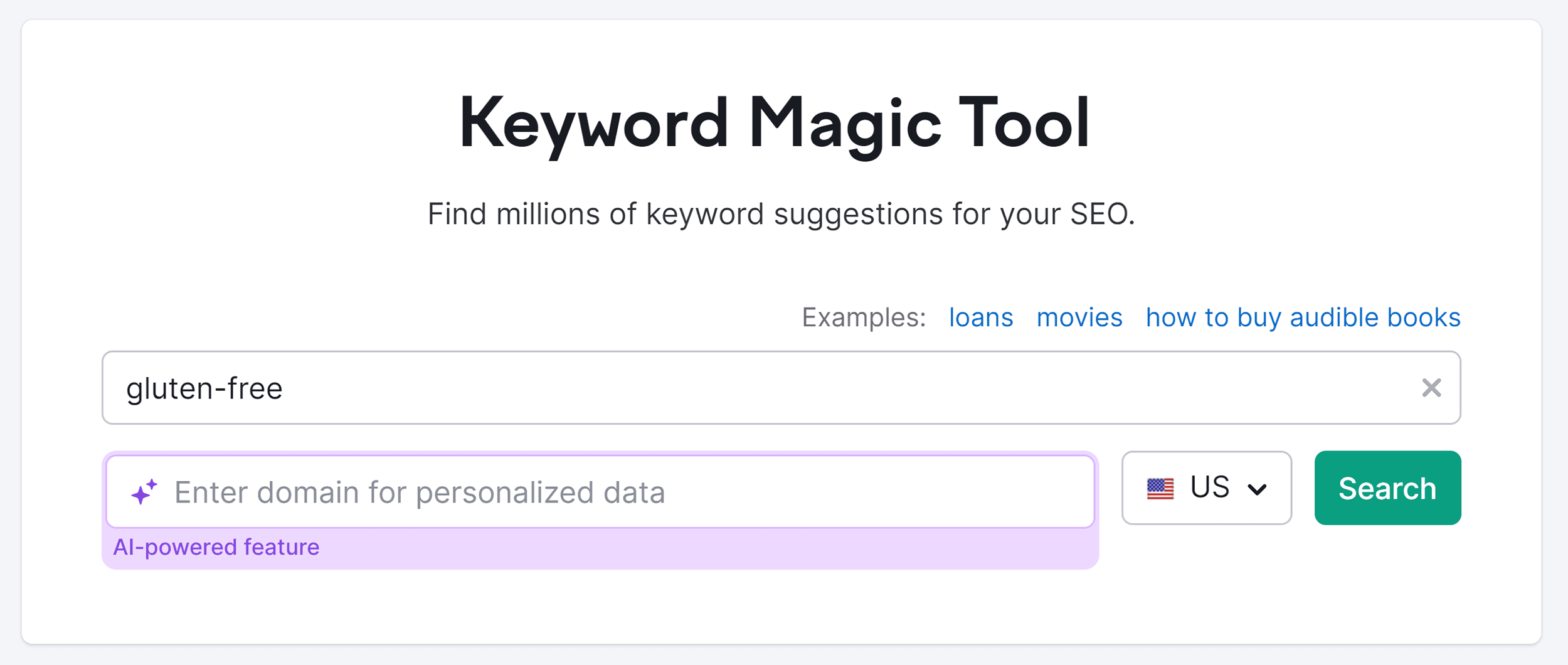 Keyword Magic Tool – Search – Gluten-free