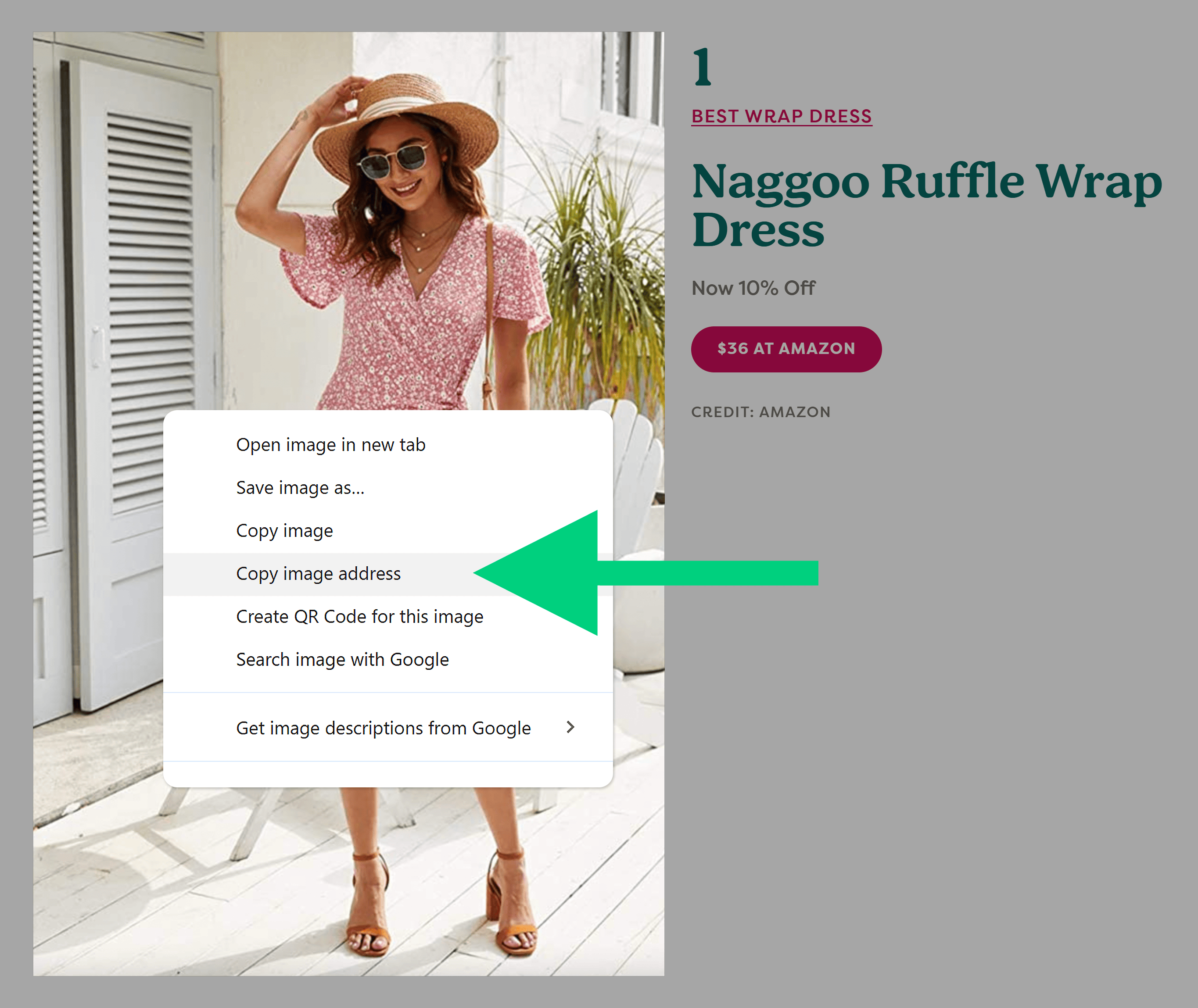Right click – Copy image address Right click – Copy image address