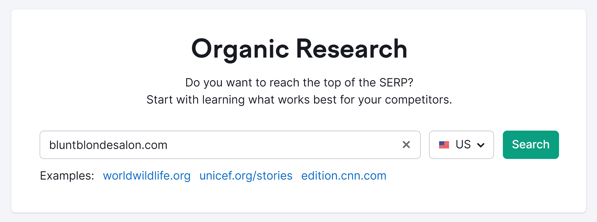 Semrush – Organic Research – Bluntblondesalon