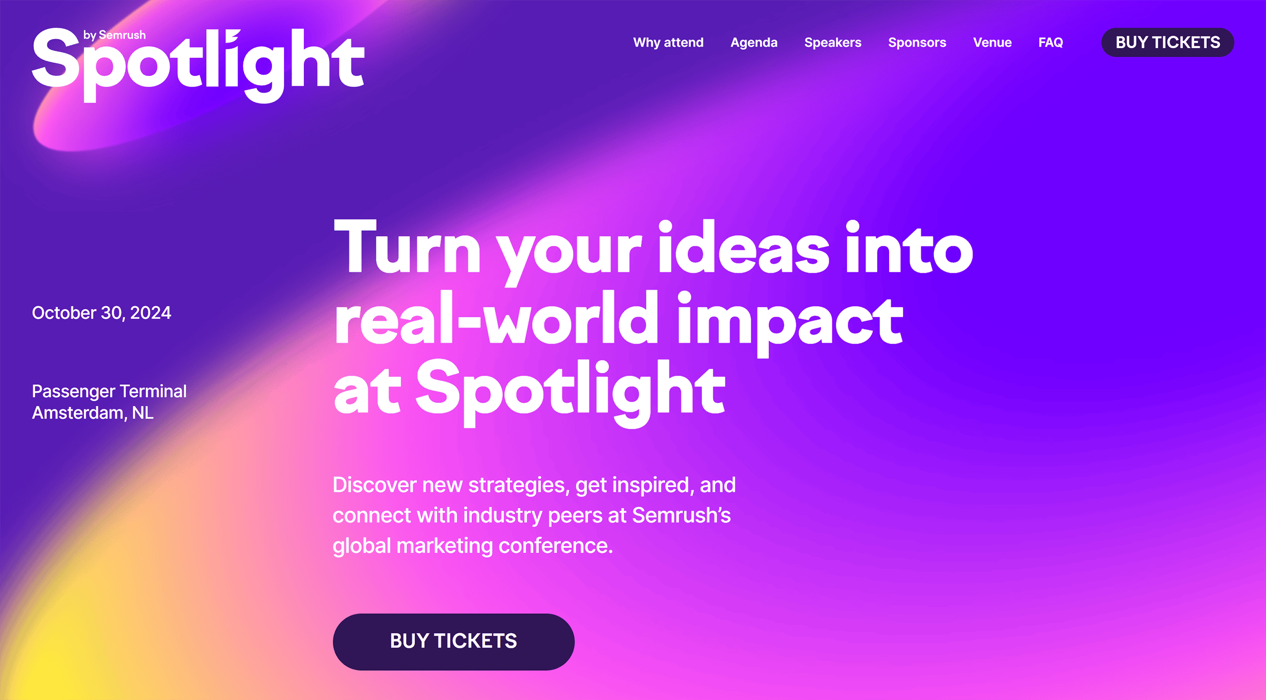 Semrush – Spotlight – Homepage