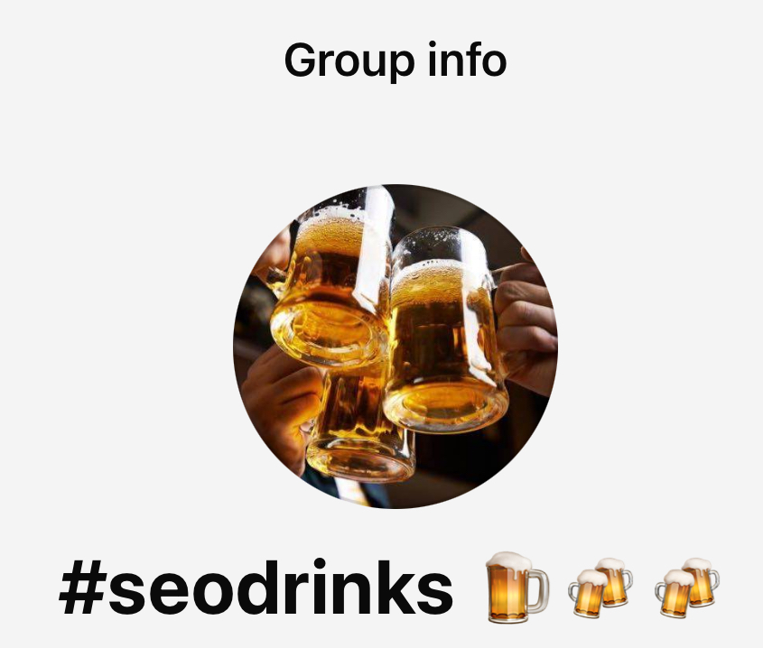 #SEOdrinks meetup logo