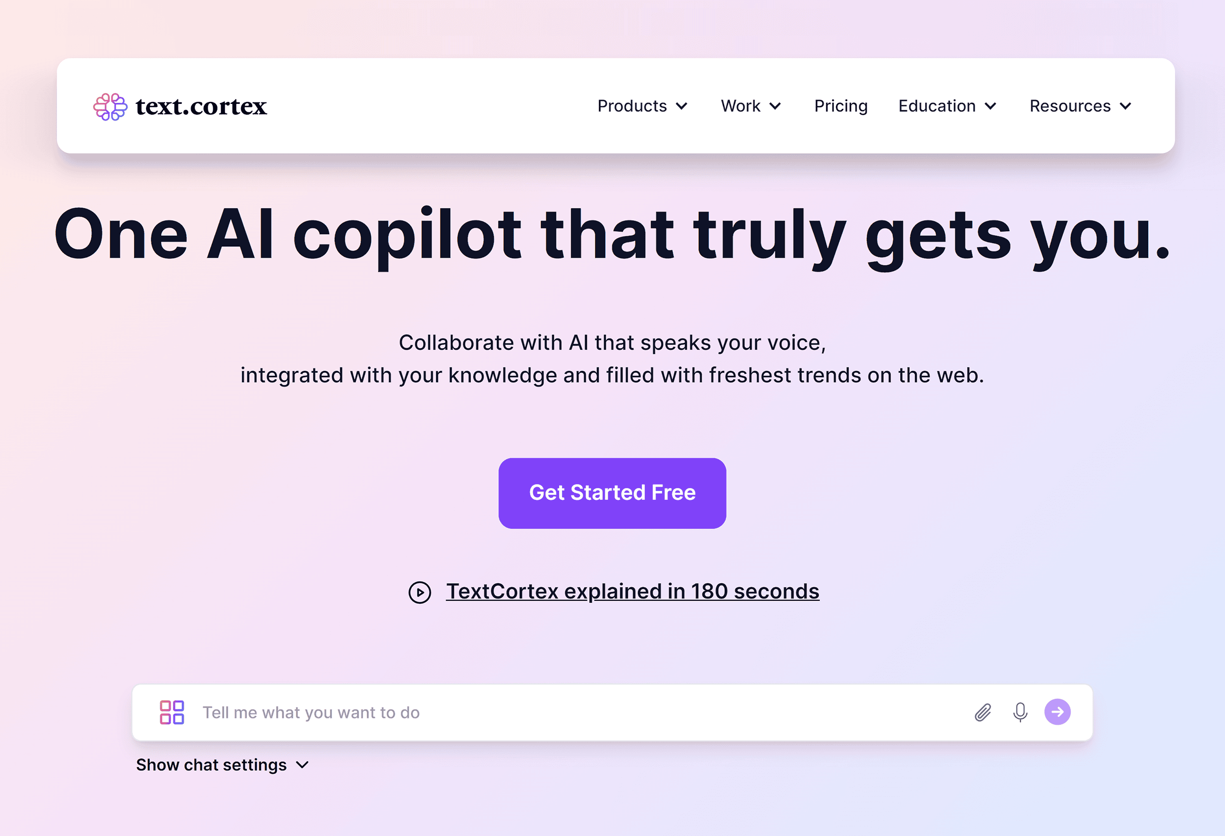 TextCortex – Homepage