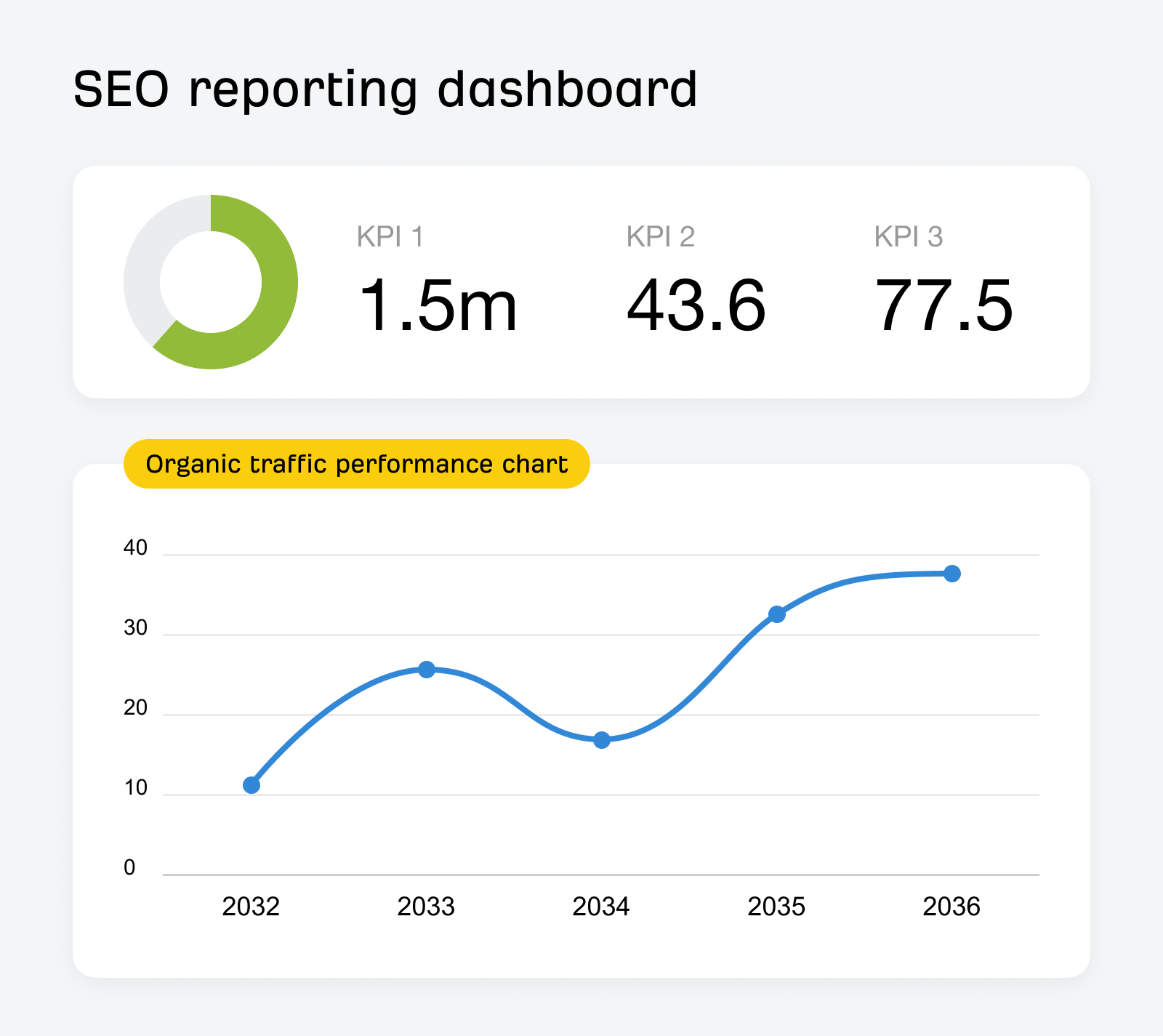 SEO Reporting Dashboard Illustration