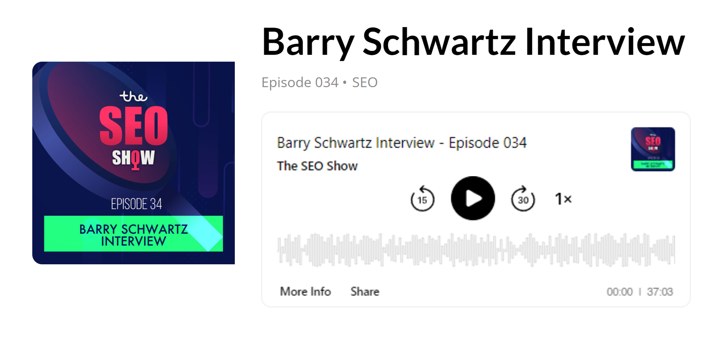 The SEO Show – Barry Schwartz Interview