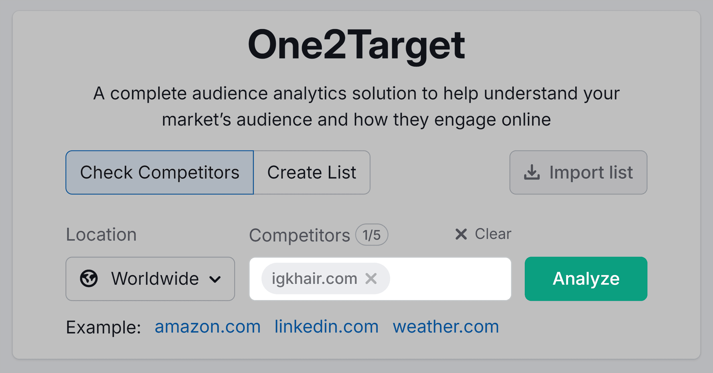 One2Target – Search – igkhair.com