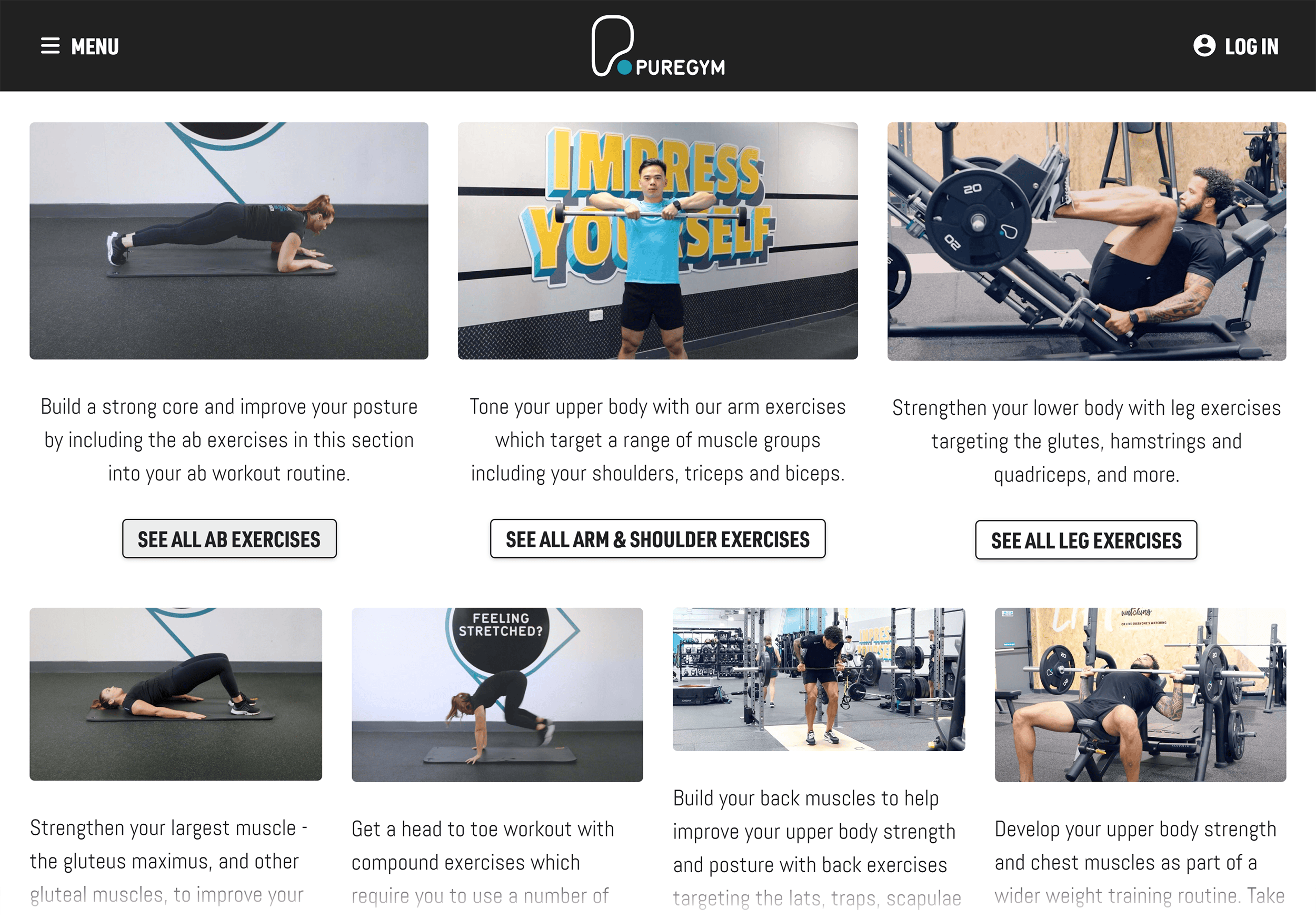 Puregym – Free exercise guides