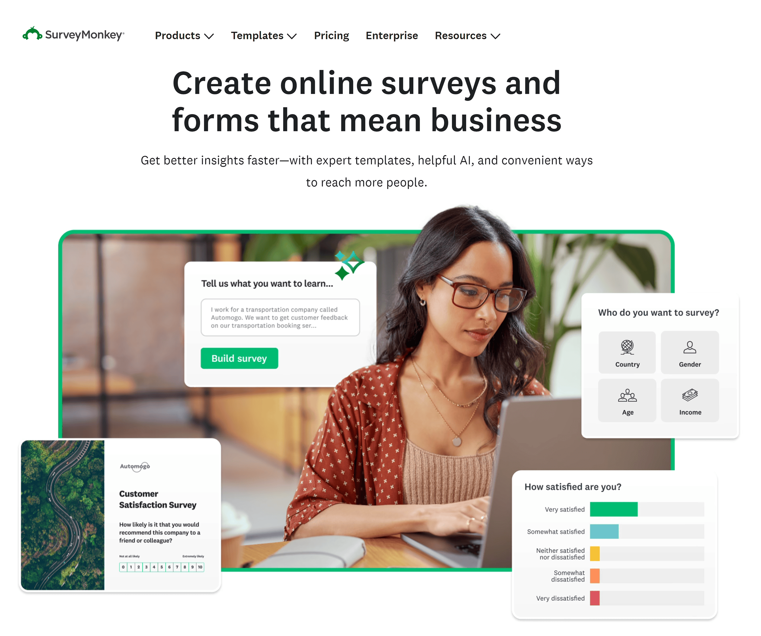 SurveyMonkey – Homepage