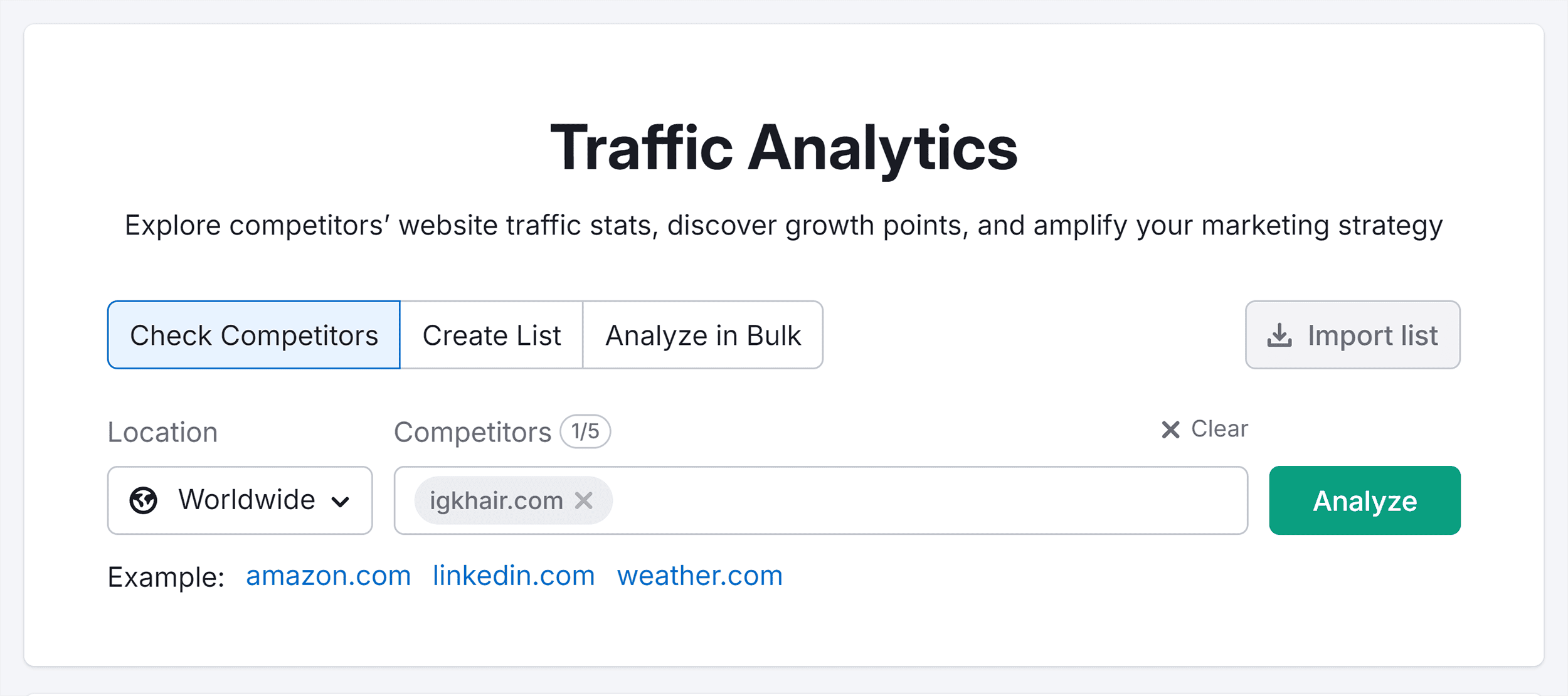 Traffic Analytics – Search – igkhair.com