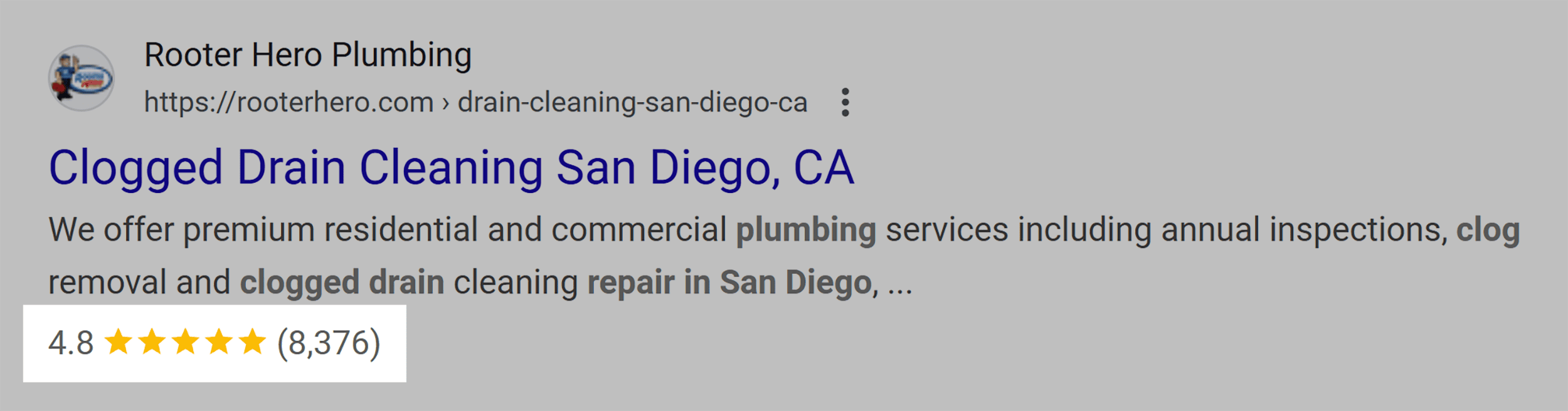 Rooter Hero Plumbing – Star rating